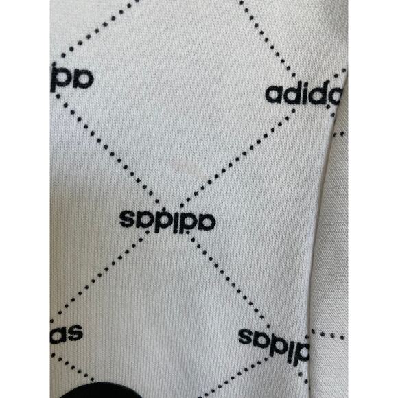 Adidas Women’s Core Fav Hoodie Sweatshirt Casual Regular Fit White Black Small - Picture 5 of 8